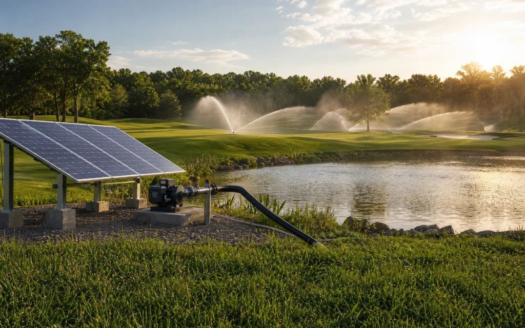 4HP surface system for golf course irrigation ponds